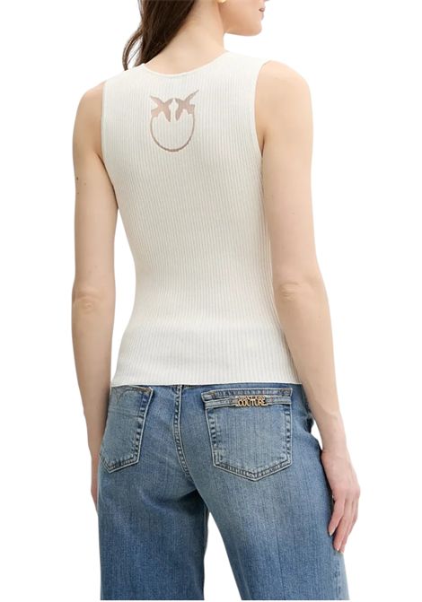 Silk-blend sleeveless top PINKO | sweaters | 104808 A1KWZ05